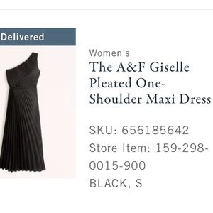 The A&F Giselle Pleated One-Shoulder Maxi Dress